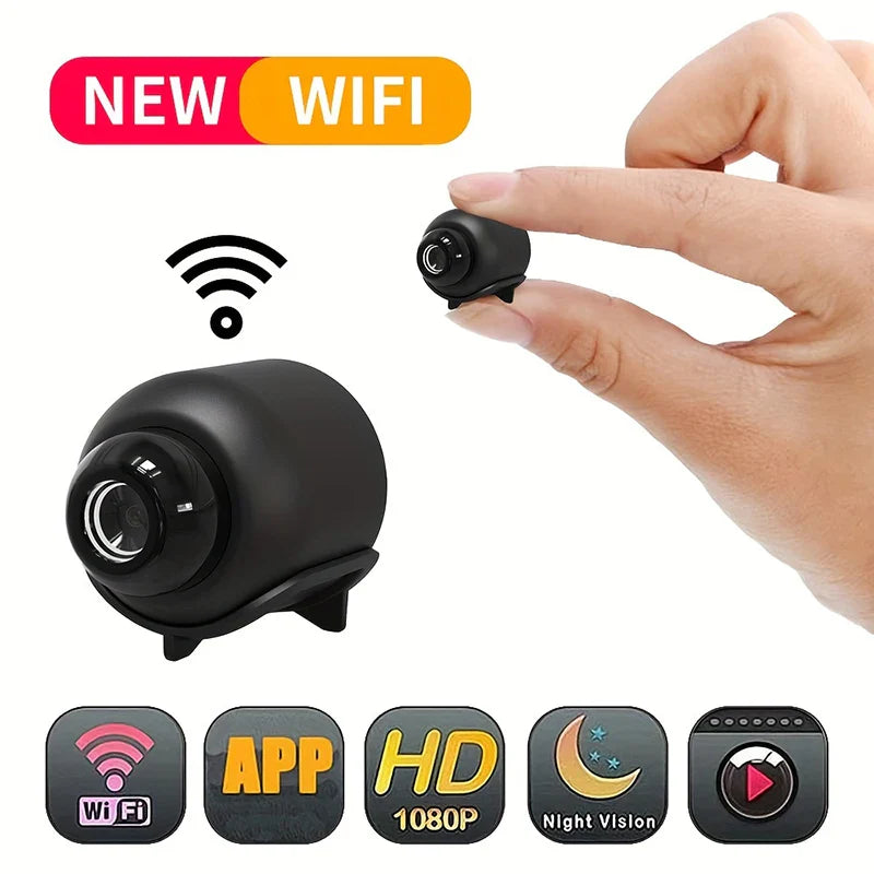 1080P HD Mini WiFi Camera Indoor Safety Security Surveillance Baby Monitor Night Vision Camcorder IP Cam Audio Video Recorder
